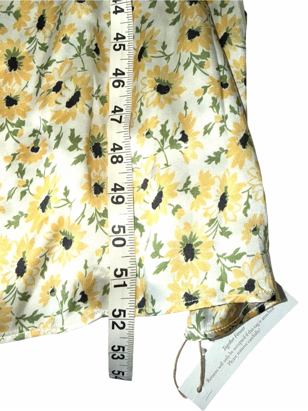 NWT Christy Dawn Esmeralda Dress Sunflower Sunshine Size Large New Silk Lace - Picture 11 of 12